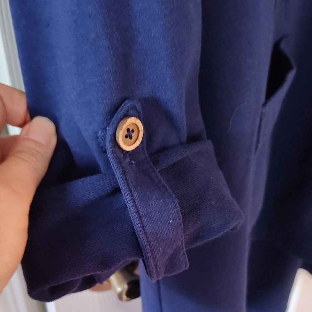 Susan Graver Navy Blue Garment - Picture 5 of 6